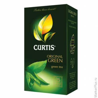 Чай CURTIS (Кёртис) "Original Green Tea" ("Ориджинал Грин Ти"), зеленый, 25 пакетиков в конвертах по