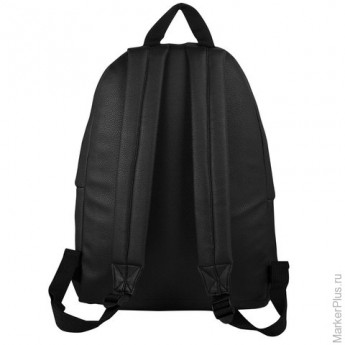 Рюкзак BRAUBERG универсальный, сити-формат, черный, кожзам, 'Селебрити', 20 литров, 41х32х14 см, 226423