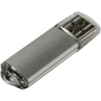 Память Smart Buy "V-Cut" 128GB, USB 3.0 Flash Drive, серебристый (металл.корпус)