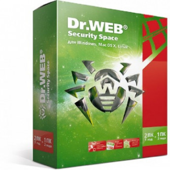 Антивирус DR.Web (BHW-B-24M-2-A3) Security Space 2 ПК/2 года