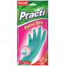 Перчатки резиновые Paclan Practi Extra Dry 407331 р.S