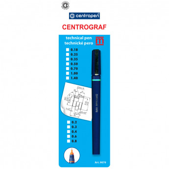 Рапидограф Centropen 0,35мм., блистер