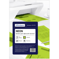 Бумага цветная OfficeSpace neon А4, 80г/м2, 50л. (зеленый)