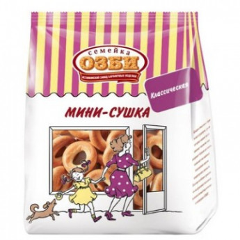 Сушки Мини-сушки простые Семейка ОЗБИ 150 г.