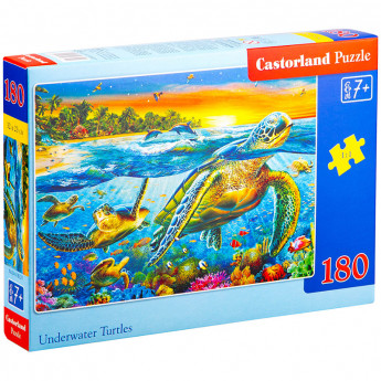 Пазл 180 эл. Castorlаnd "Морские черепахи", картонная коробка
