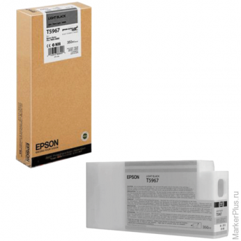 Картридж струйный для плоттера EPSON (C13T596700) Epson StylusPro 7890 и др., серый, 350 мл, оригина