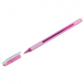 Ручка шариковая Uni 'Jetstream SX-101-07FL' синяя, 0,7 мм, грип, розовый корпус, 12 шт/в уп