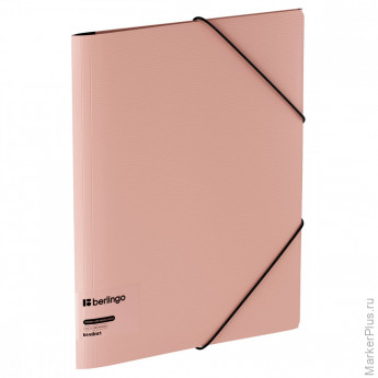 Папка на резинке Berlingo "Instinct" А4, пластик, 600мкм, фламинго
