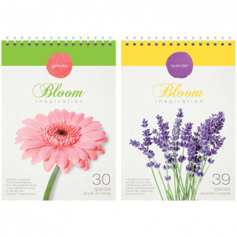 Блокнот А5 80л. на гребне "Цветы. Bloom inspiration", эконом