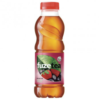 Чай холодный черный FUZE TEA (Фьюзти) лесные ягоды, 0,5л, пластиковая бутылка, ш/к 93124, 1676702 6 шт/в уп