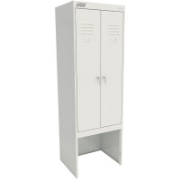 Шкаф для одежды металлический MZ_ШРК 22-600 ВСК с нишей под скамью