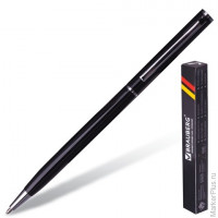 Ручка подарочная шариковая BRAUBERG 'Delicate Black', корпус черный, узел 1 мм, линия письма 0,7 мм,синяя, 141399