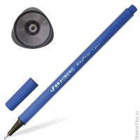 Ручка капиллярная "Aero", 0,4 мм, металлический наконечник, трехгранная, BRAUBERG, синяя, 142253