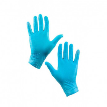 Мед.смотров. перчатки нитрил., голубые, размер M, 50 пар/уп