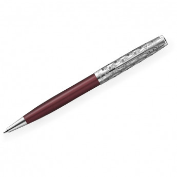 Ручка шариковая Parker 'Sonnet Metal & Red Lacquer СT' черная, 1,0мм, поворот., подарочная упаковка