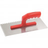 Гладилка стальная 280х130 мм зуб 6х6 пластмассовая ручка Matrix 86775