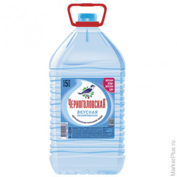 Вода негазированная питьевая 'ЧЕРНОГОЛОВСКАЯ', 5 л, пластиковая бутылка