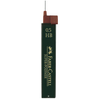 Грифели для механических карандашей Faber-Castell "Super-Polymer", 12шт., 0,5мм, HB 12 шт/в уп