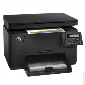 МФУ лазерное ЦВЕТНОЕ HP ColorLaserJet Pro M176n (принтер, сканер, копир), А4, 16 стр./мин., 20000 ст