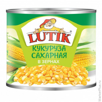 Консервация Кукуруза отбороная LUTIK, 425мл