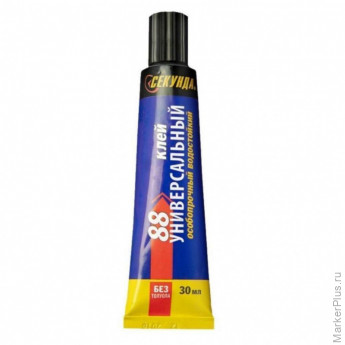 Клей универсальный 88 СЕКУНДА, особопрочный водостойкий, 30мл (403-210)
