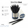 Ручка шариковая автоматическая SlimClick.BLACK 0,5мм синяя 20-0073