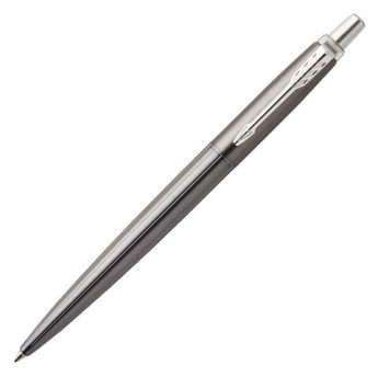 Ручка подарочная гелевая PARKER Jotter Premium Oxford Grey Pinstripe CT, металлик, черная, 2020645