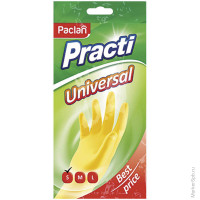 Перчатки резиновые PACLAN "PRACTI" Universal S, пара