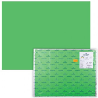 Бумага (картон) CANSON "Iris Vivaldi", А2+, 500х650 мм, 240 г/м2, 2-сторонняя, зеленая, 29