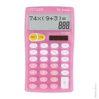 Калькулятор настольный FC-100NPK 10 разрядов, двойное питание, 76*128*17 мм, розовый