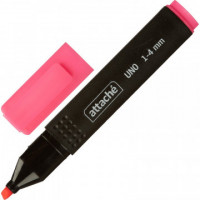 Маркер выделитель текста Attache Economy Uno 1-4мм розовый, 10 шт/в уп