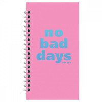 Записная книжка 95*175мм 96л. MESHU 'No bad days', матовая ламинация, выборочный УФ-лак