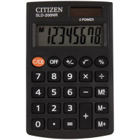 Калькулятор карманный Citizen черный SLD200NR