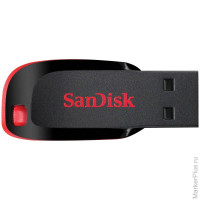 Память SanDisk "Cruzer Blade" 32GB, USB 2.0 Flash Drive, красный, черный