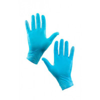 Мед.смотров. перчатки нитрил., голубые, размер L, 50 пар/уп
