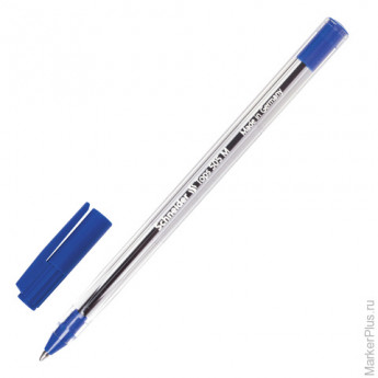 Ручка шариковая SCHNEIDER "Tops 505 M", прозрачный корпус, 0,5 мм, синяя, S506/3