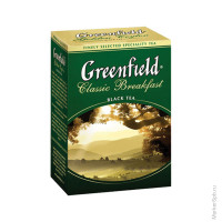 Чай Greenfield 'Classic Breakfast', черный, 100 фольг. пакетиков по 2г