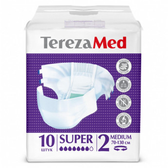 Подгузники TEREZA MED super medium (№2) 10 шт/уп (7808)