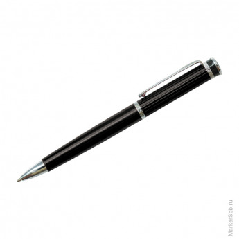Ручка шариковая "Velvet Premium" синяя, 0,7мм, корпус черный, механизм поворотный, инд. упак.