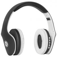 Наушники с микрофоном (гарнитура) DEFENDER FREEMOTION B525, Bluetooth, беспроводные, черные с белым, 63525