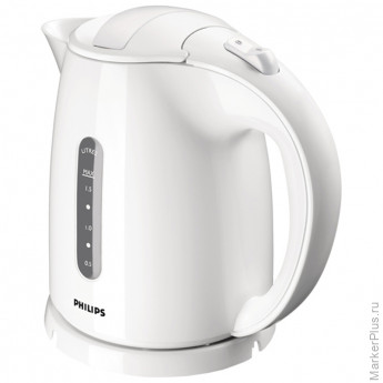 Чайник электрический Philips HD-4646/00, 1,5л, 2400Вт, пластик, белый