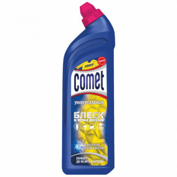 Чистящее средство дезинфицирующее 850 мл COMET (Комет) "Лимон", гель, 2770355