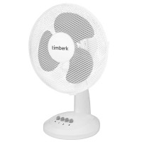 Вентилятор Timberk T-DF1201, 38Вт, 30см, белый, Настольный