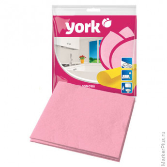 Салфетки ВИСКОЗНЫЕ универсальные, 35х35 см, КОМПЛЕКТ 5 шт., 85 г/м2, YORK, 20020