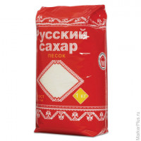 Сахар-песок 'Русский', 1 кг, полиэтиленовая упаковка