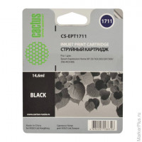 Картридж струйный EPSON (EPT1711) Expression Home XP-33/103/203/207/303, черный, CACTUS, совместимый