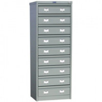 Картотека ПРАКТИК AFC-09 шкаф 9 секцион. А6, 470х631х1330