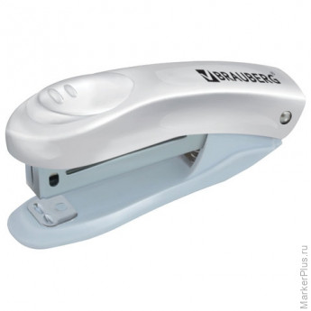 Степлер №10 BRAUBERG "Original", до 12 листов, с антистеплером, белый, 227769