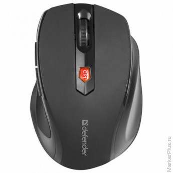 Мышь беспроводная DEFENDER Ultra MM-315, USB, 5 кнопок + 1 колесо-кнопка, оптическая, черная, 52315