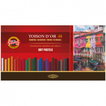 Пастель художественная Koh-I-Noor "Toison d'or", 48 цветов, картон. упак.
